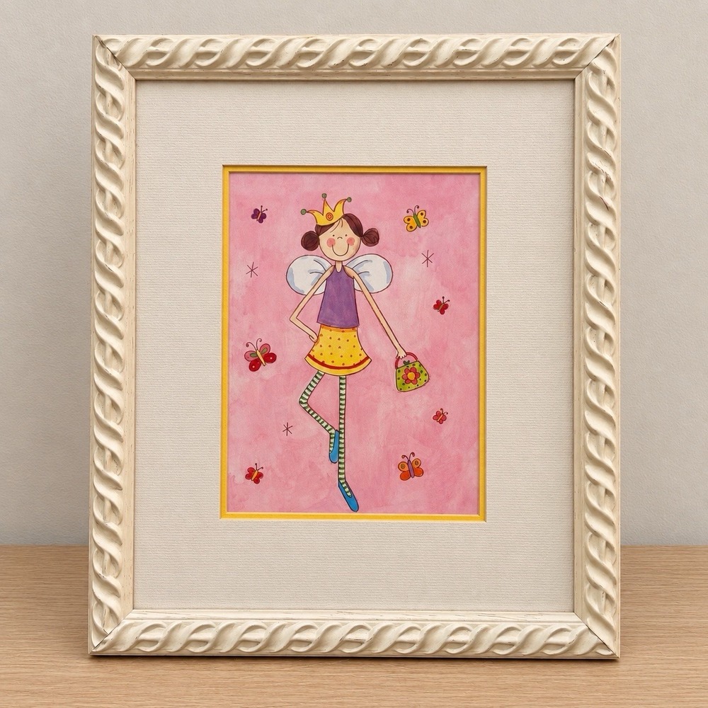 Sophie Harding Fairy Princess Framed Art Print Girls Nursery Decor Series